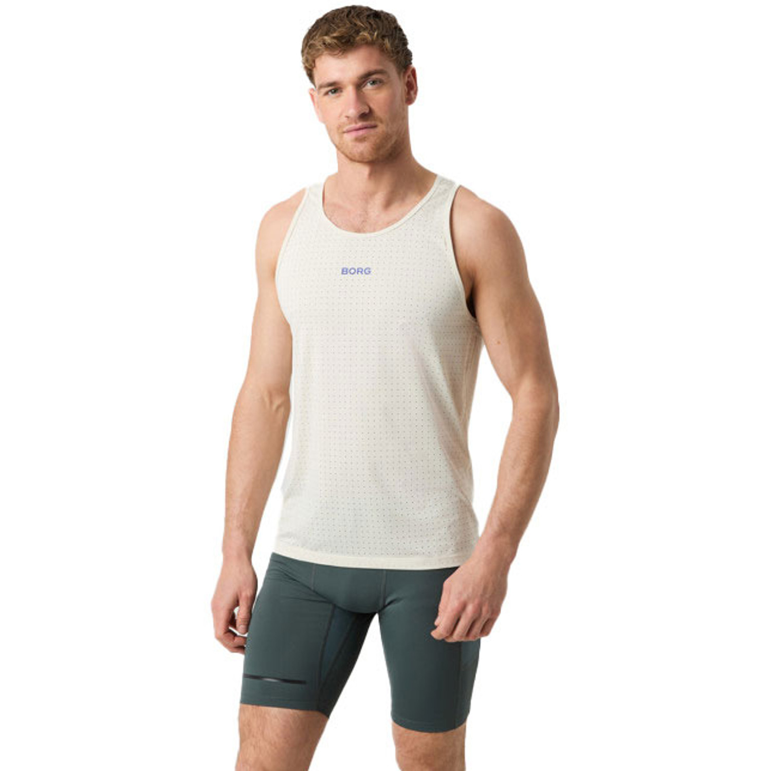 Björn Borg Running perforated Singlet Heren