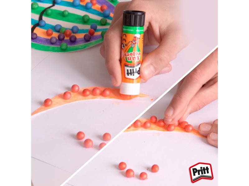 Pritt Klebestift-Set Fun Colors 10 g, 4 Stück Für kreative Bastelprojekte mit den bunten Pritt Fun Colors Leimstifte
