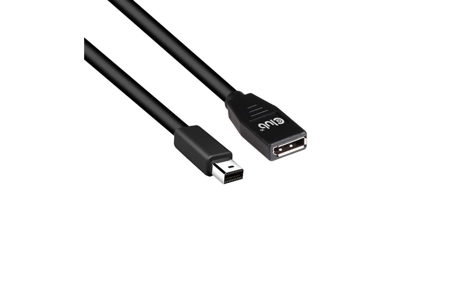 Verlängerungskabel Mini-DisplayPort - DisplayPort, 1 mMDP auf DP-Verlängerungskabel, Stecker auf Buchse