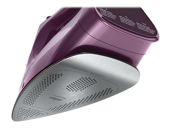 Braun TexStyle 7 Pro SI 7181 VI - Dampstrykejern med automatisk slukking - såleplate: EloxalPlus FreeGlide 3D - 3100 W - fiolett