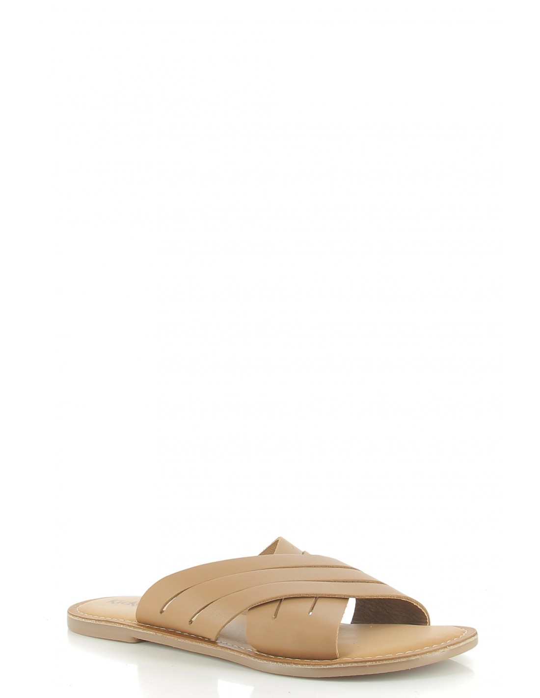 kickers mules femme kick day cuir marron