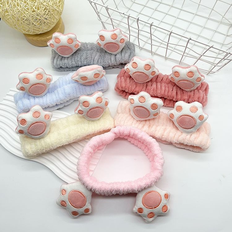 Aucucci - Cat Paw Face Wash Hoofdband