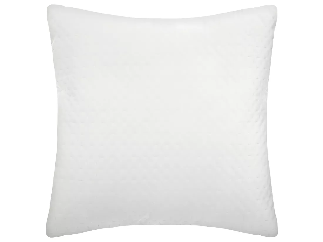 Coussin déhoussable Ivoire en Velours embossé 40 x 40 cm