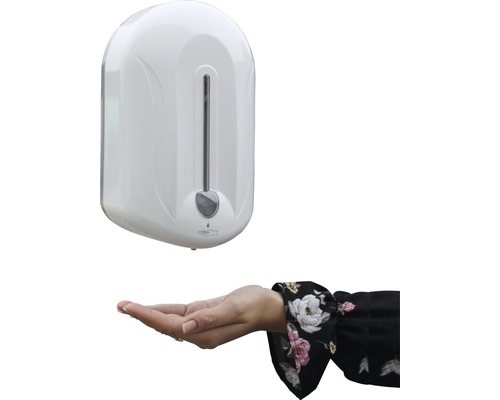 Desinfectiemiddeldispenser met sensor, kunststof, wit, 1100 ml