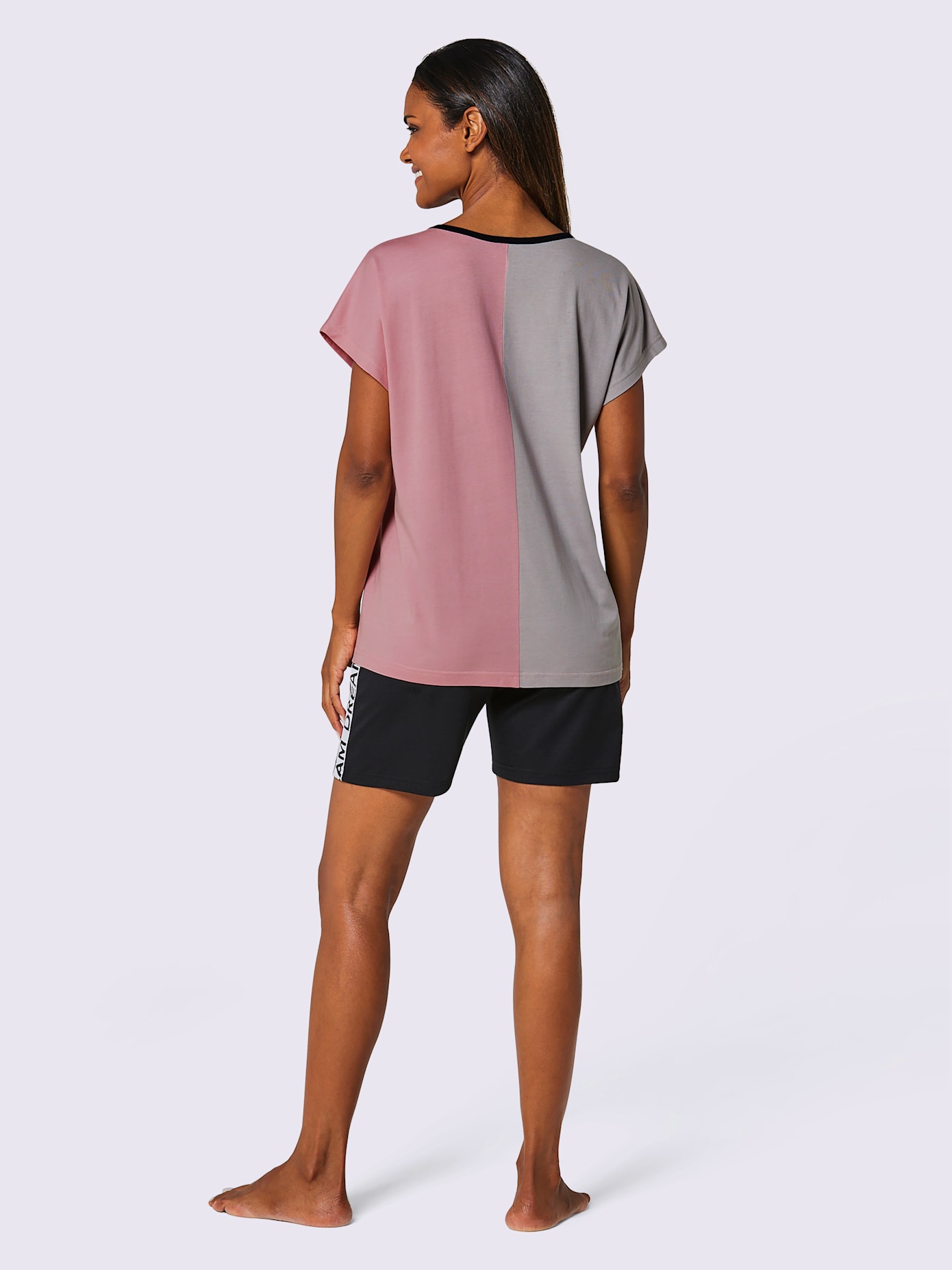 Pyjama court jersey fin