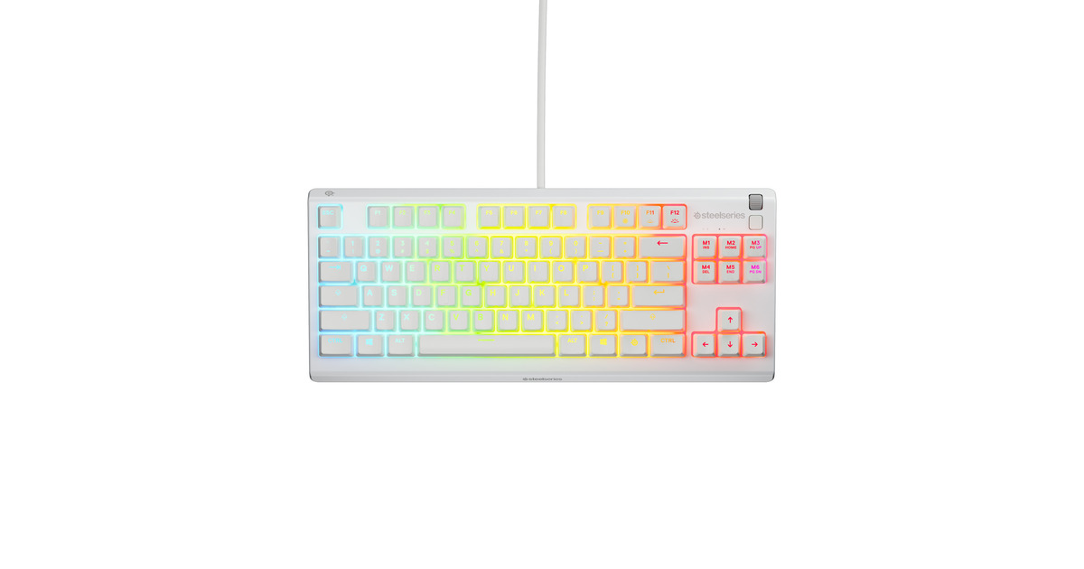 SteelSeriesApex 3 TKL, gaming toetsenbord  (Wit, US lay-out, SteelSeries Whisper-Quiet, RGB leds, TKL)