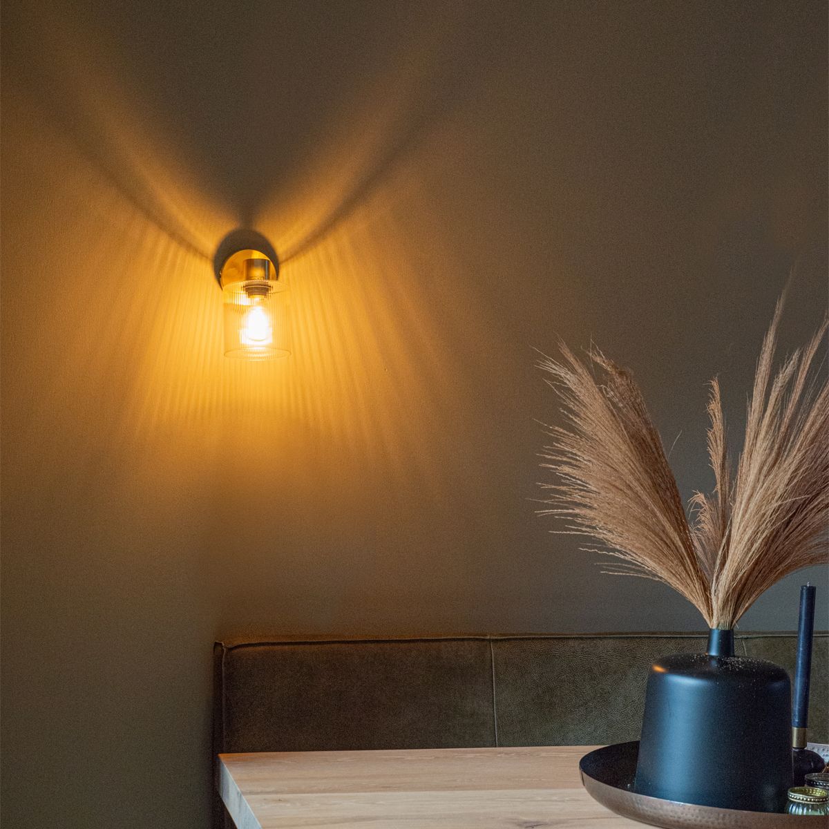 Art Deco plafondspot goud met glas verstelbaar - Laura