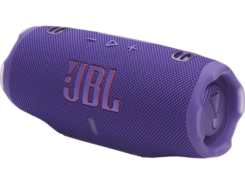 JBL Bluetooth Speaker Charge 6 Violett Tragbarer wasserdichter und stossfester Bluetooth-Lautsprecher