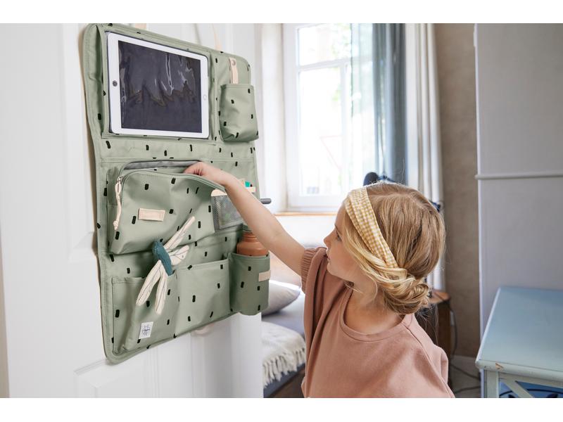 Lässig Organizer Wrap to go Happy Prints Light Olive Autorücksitz Organizer
