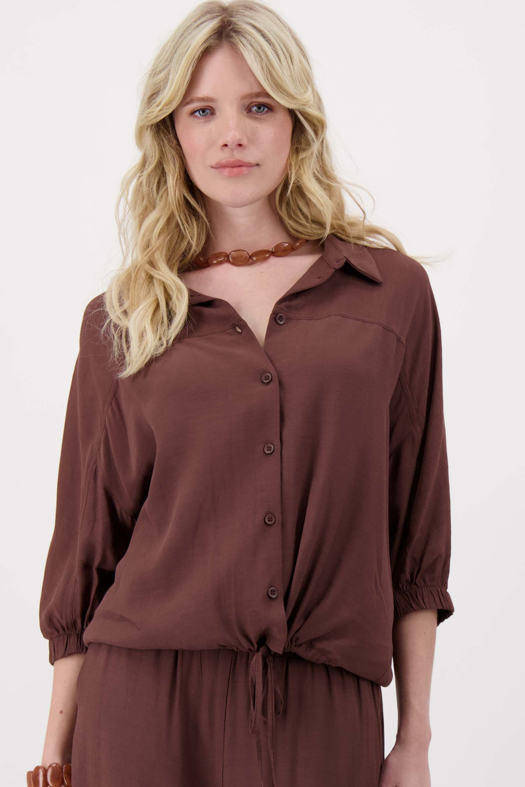 crepe marocain blouse