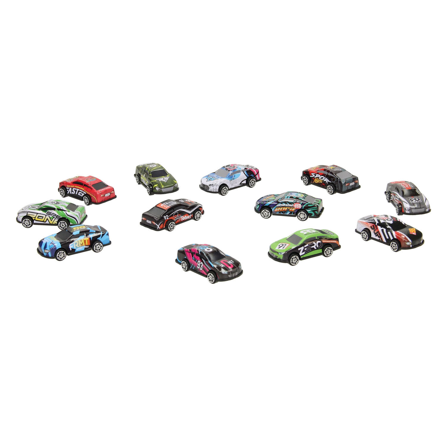 Metalen Raceauto Free Wheel