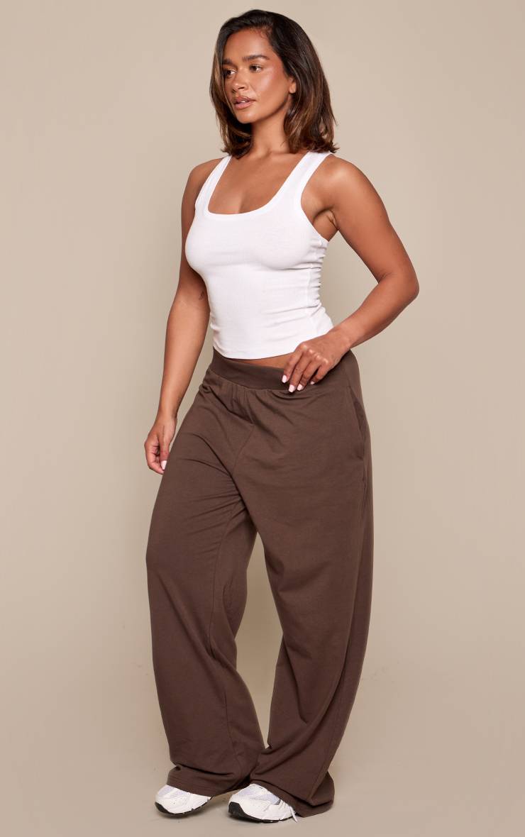 Deep Chocolate Pantalon Droit Sculptant