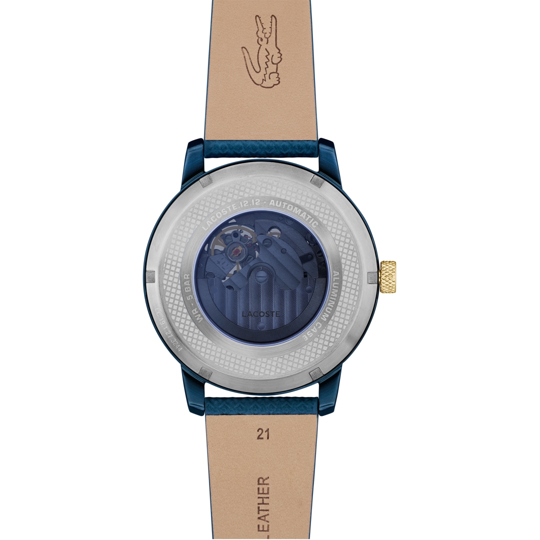 Lacoste 12.12 Automatic Leder Blau
