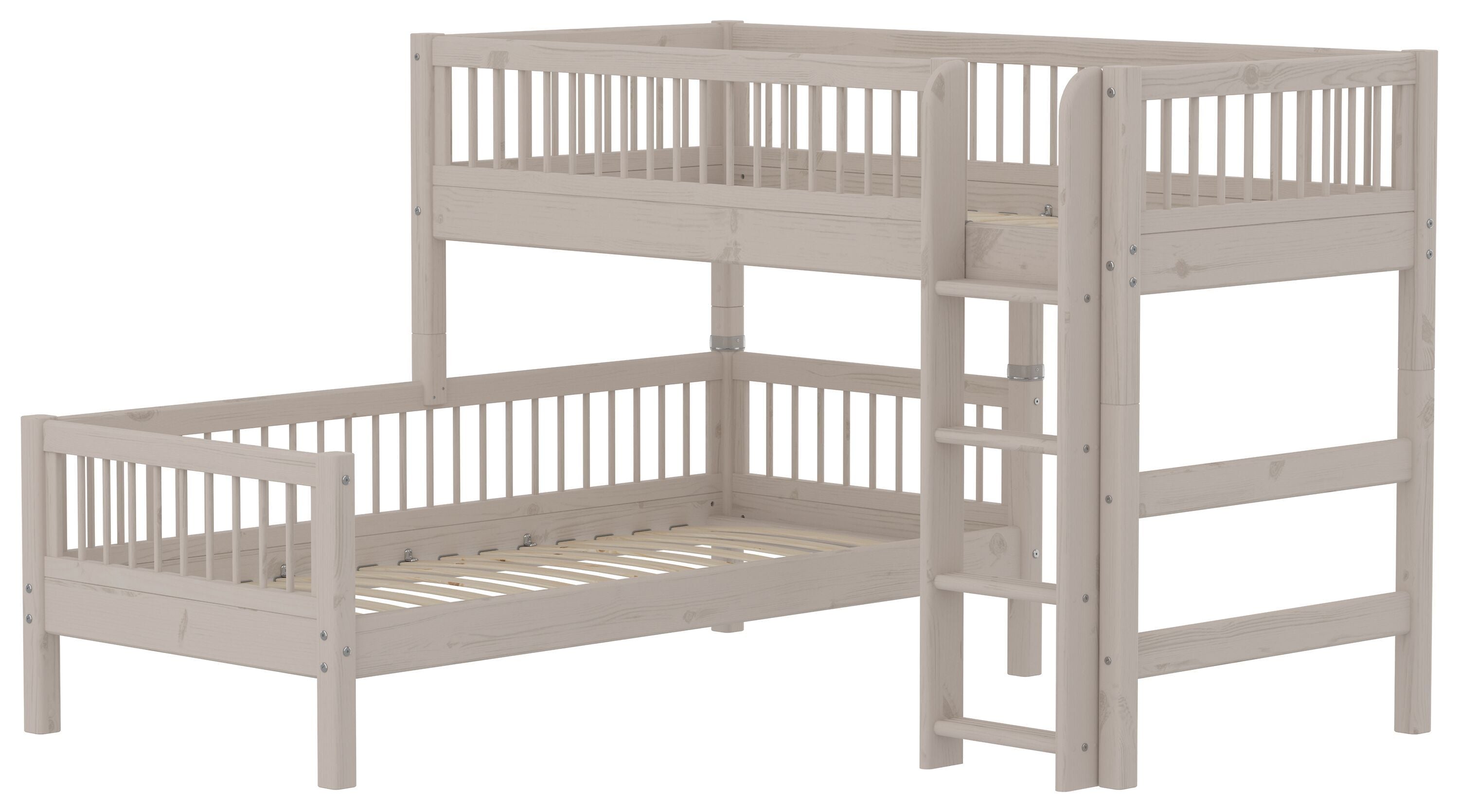 Flexa CLASSIC Bettkombination - Grau / B: 110.0 cm x T: 210.0 cm x H: 143.0 cm
