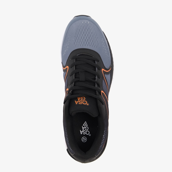 Osaga heren hardloopschoenen grijs/oranje