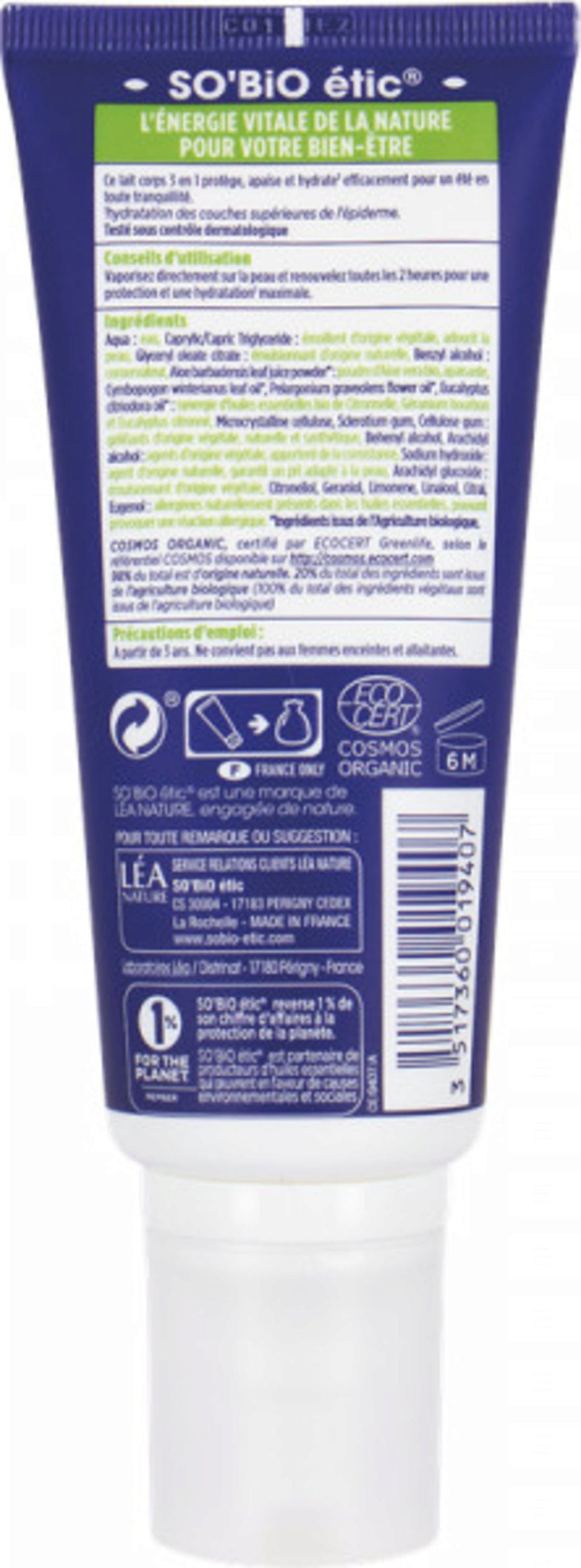 LÉA NATURE SO BiO étic  Aroma Körpermilch Citronella, 100 ml