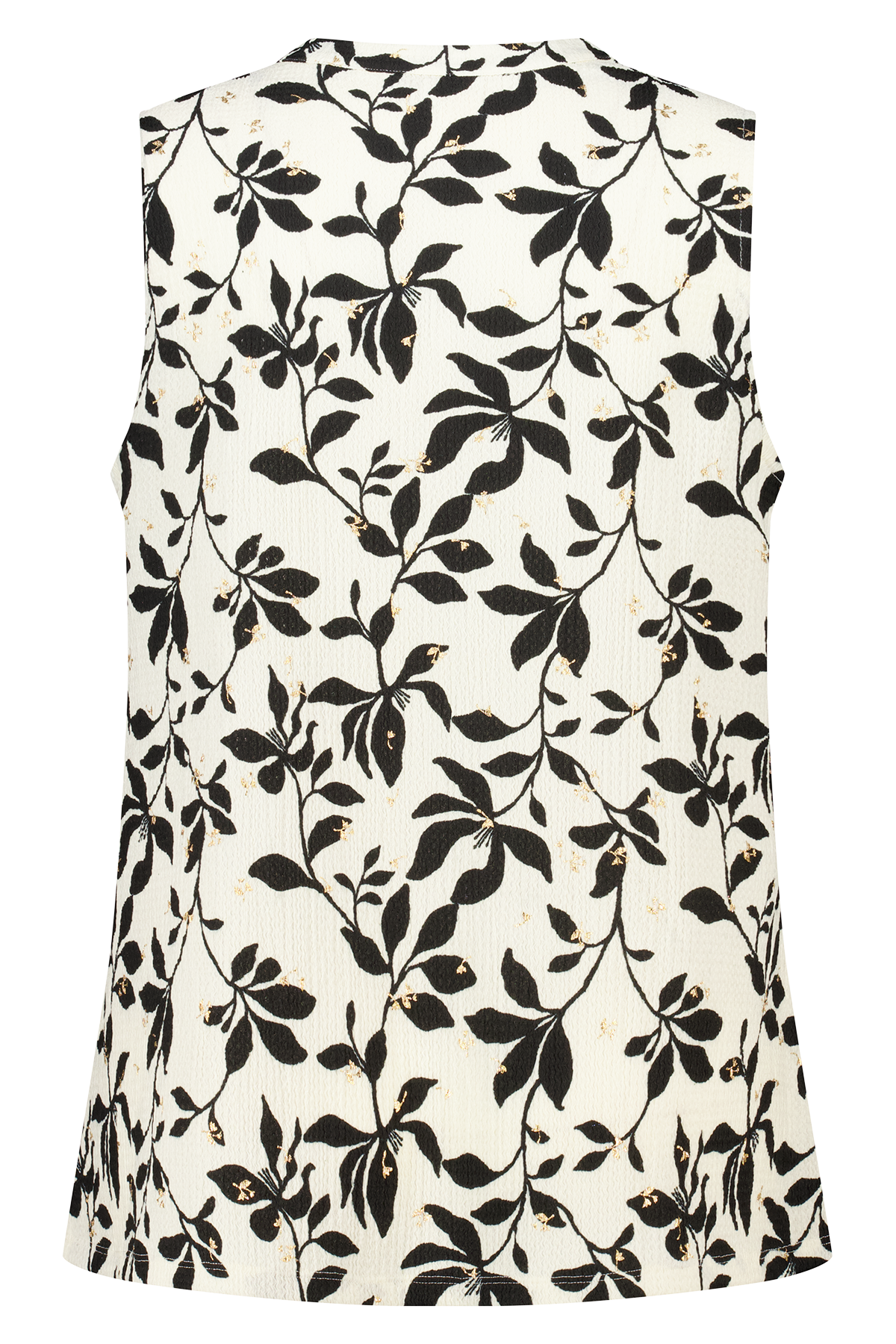 Mouwloze top met print Multi Neutraal
