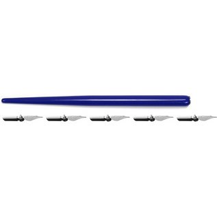 Porte-plume, incl. 5 plumes, assorti