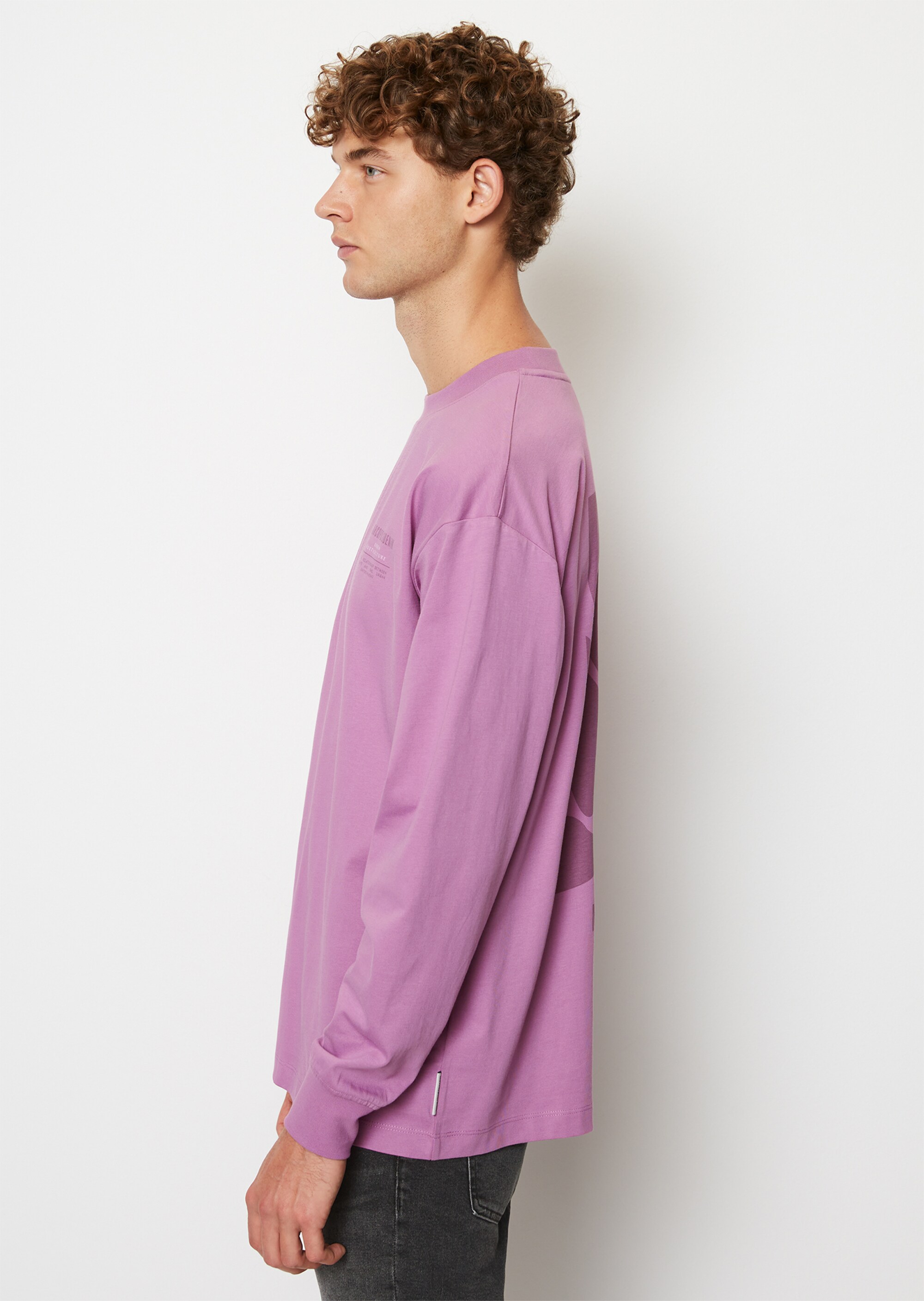 Longsleeve oversized mit Front- und Back-Print