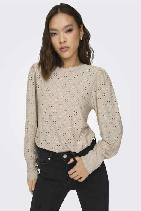 Jacqueline de Yong beige dames blouse