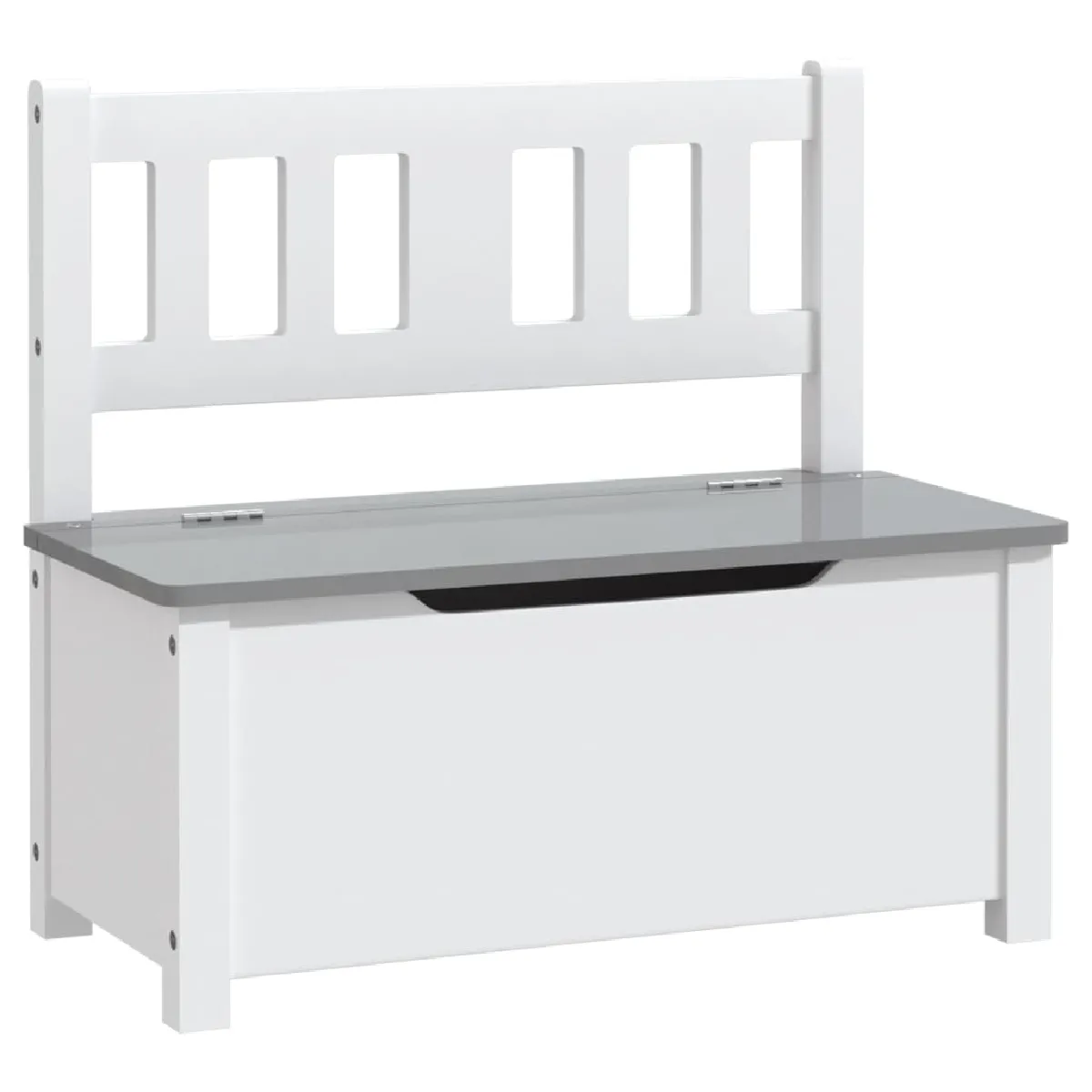 Vidaxl Ensemble table et chaises enfants - Blanc/Gris