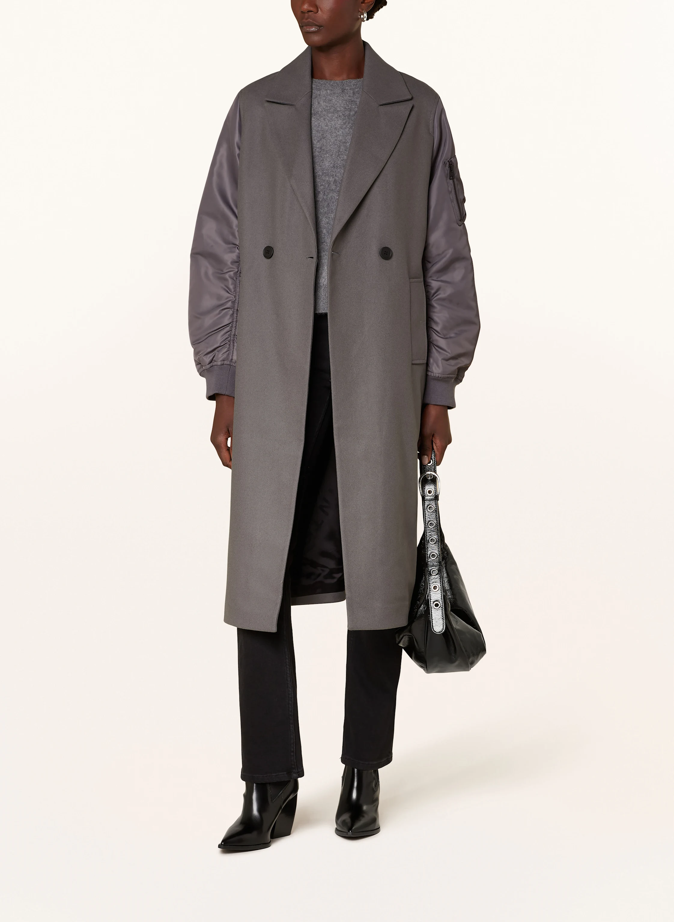 ALLSAINTS Mantel PAULAH im Materialmix