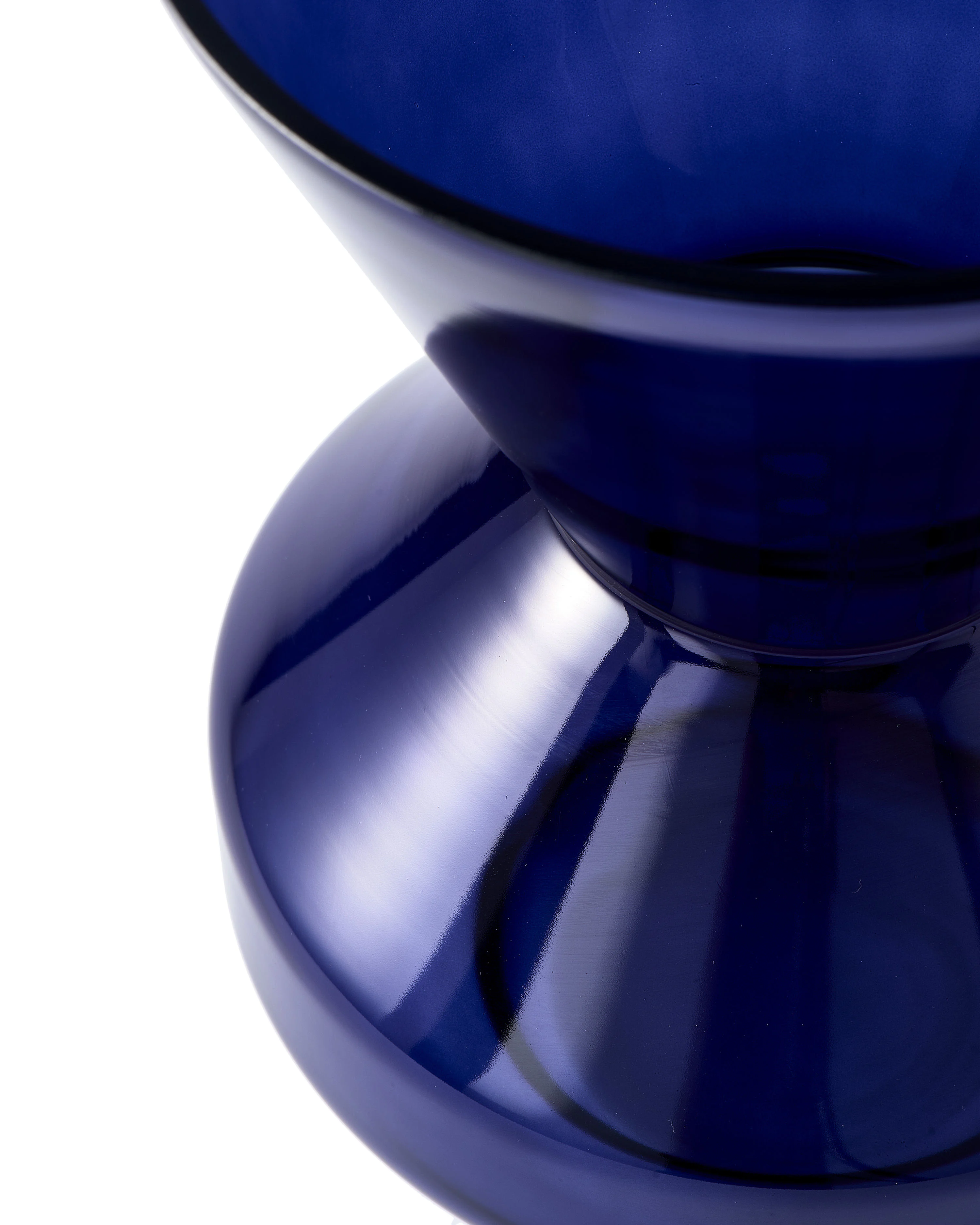 THICK NECK - Vase verre | Bleu