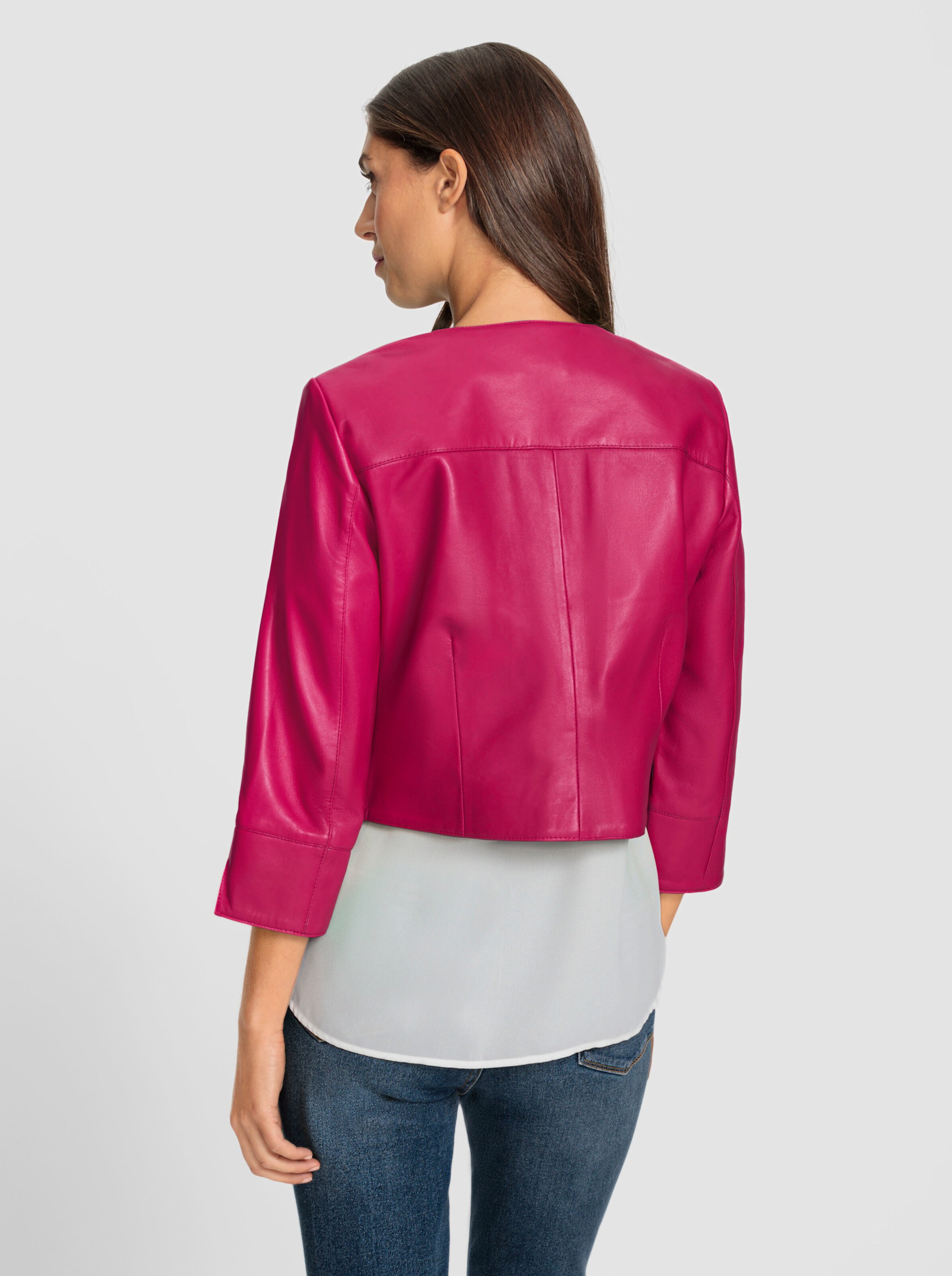 Leder-Jacke