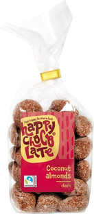 Happy Chocolate Puurchocolade Amandelen met Kokos 175GR