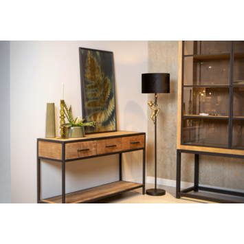 Lucide EXTRAVAGANZA CHIMP vloerlamp Ø 35 cm Zwart
