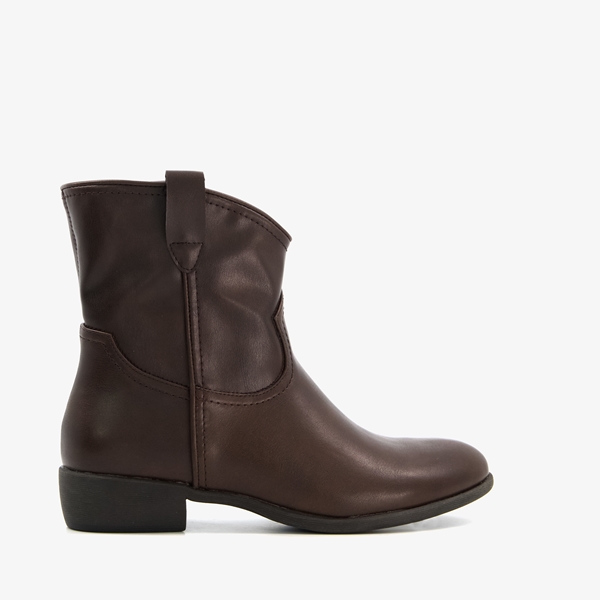 Blue Box lage dames western boots bruin