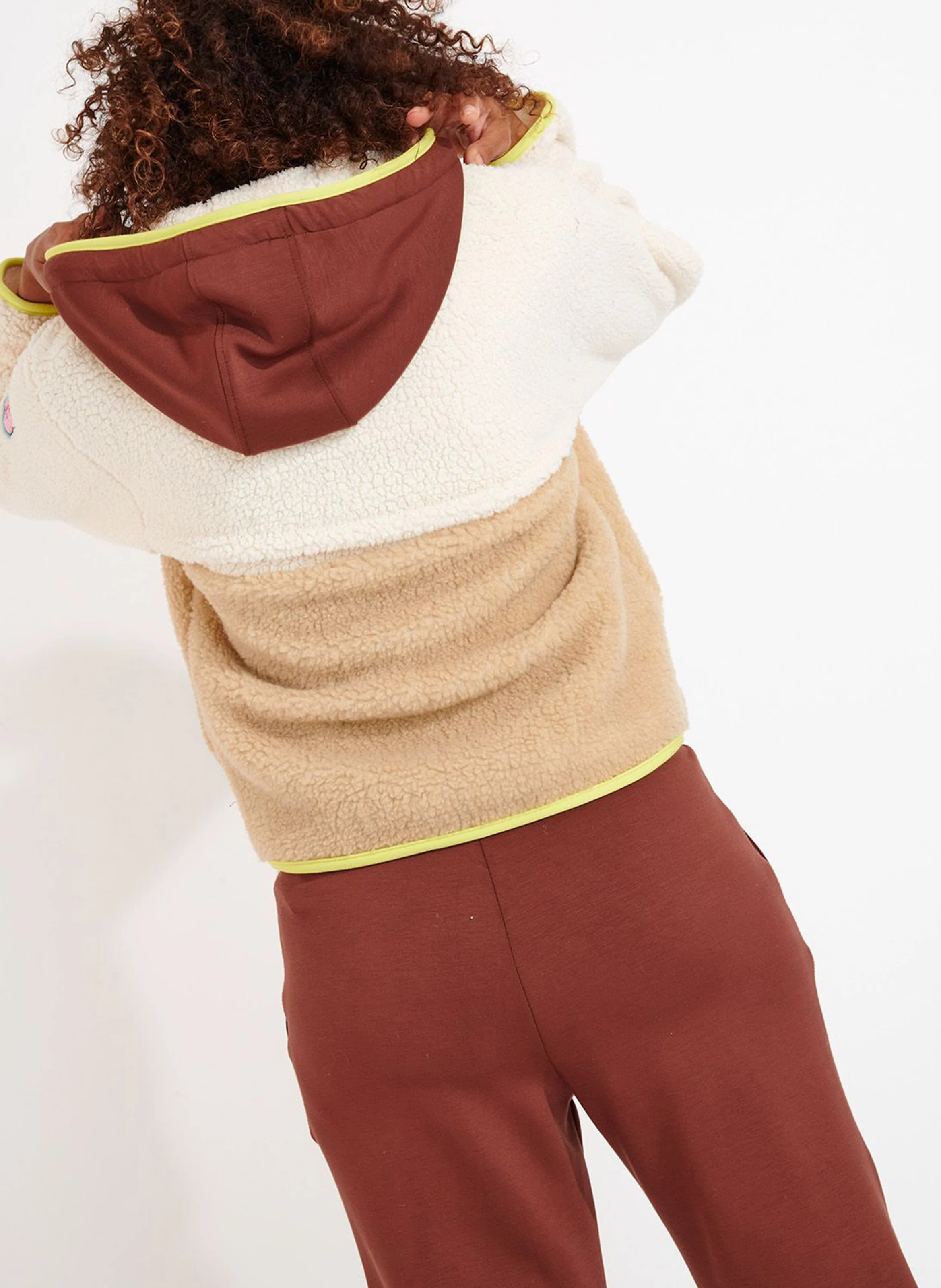 ALIMI EAGLECRES - Polaire col capuche | Beige