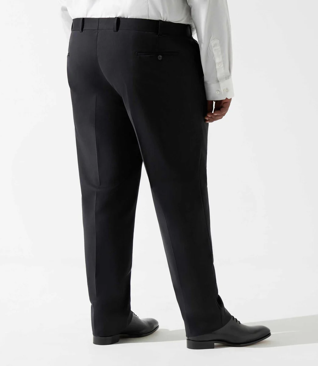 Pantalon ville en laine noir FLATTEURBT