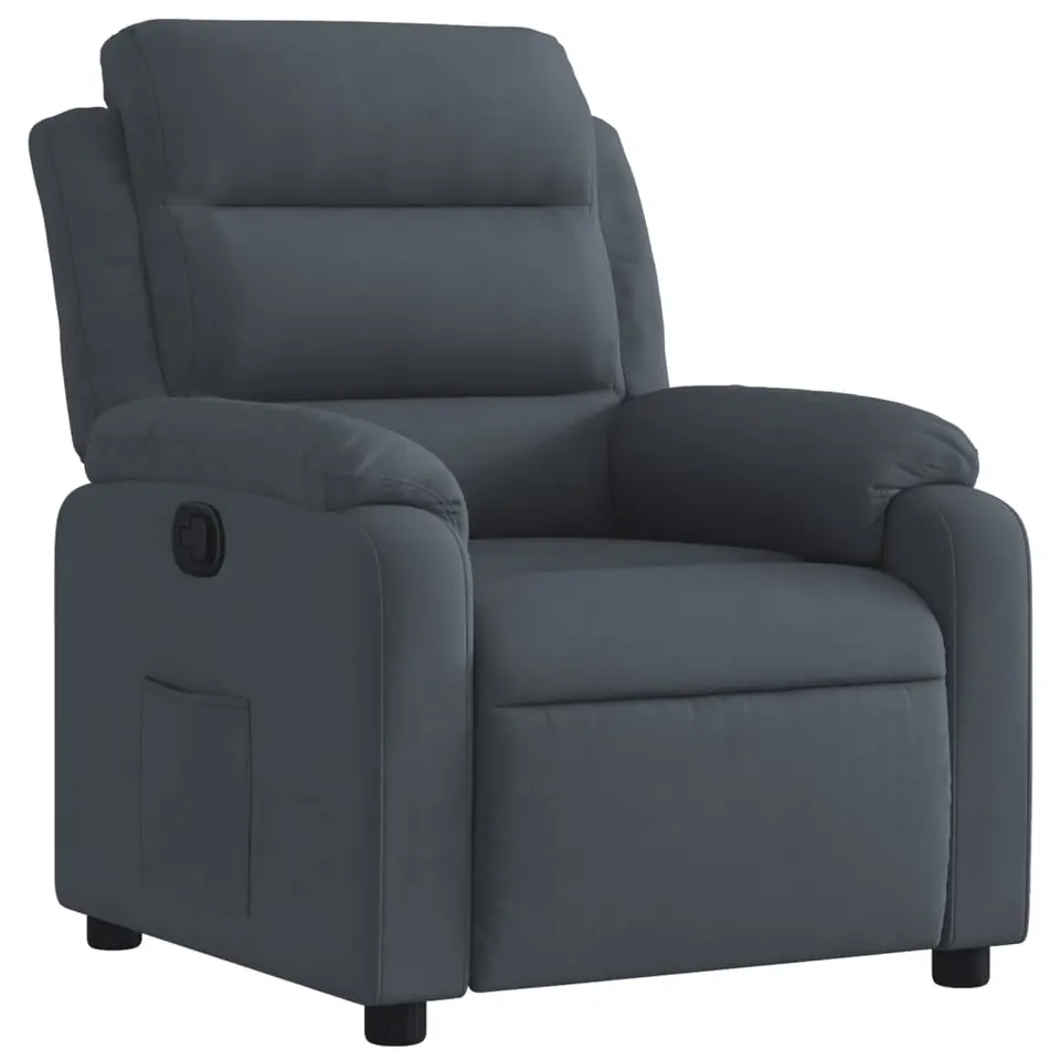 vidaXL - Fauteuil - Grijs - Fluweel