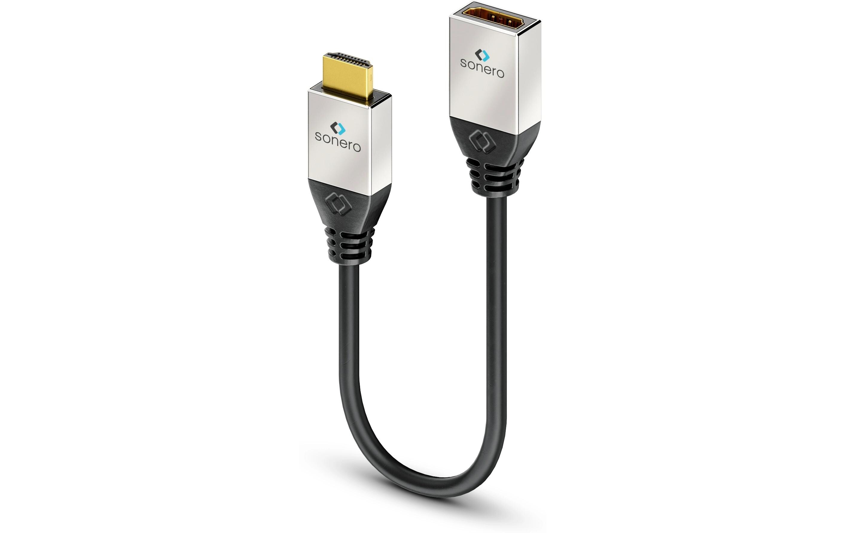 Adapterkabel 4K High Speed HDMI - HDMI4K High Speed HDMI Portsaver Adapter mit Ethernet Kanal