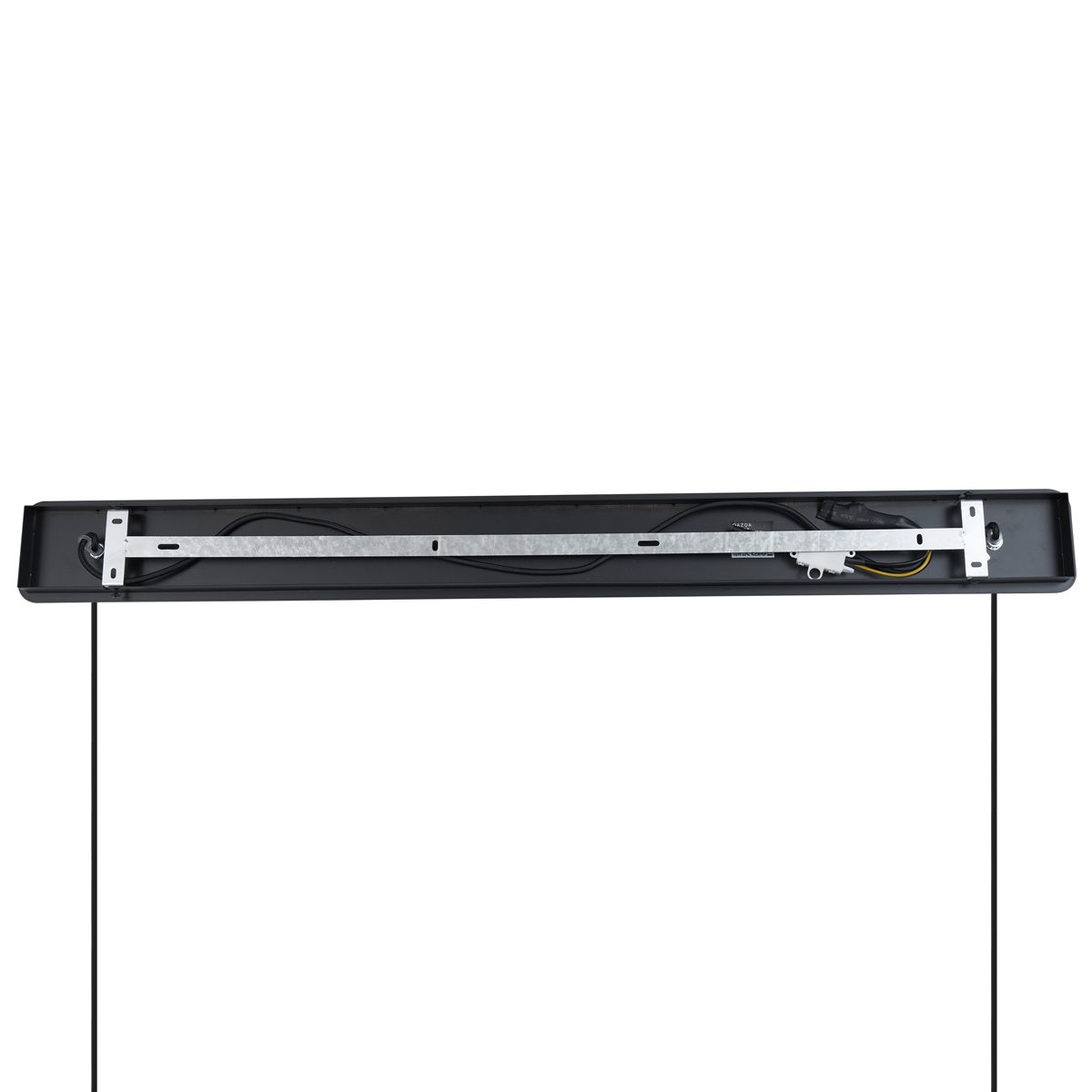 Japandi hanglamp zwart met bruine stoffen kap 2-lichts - Bida