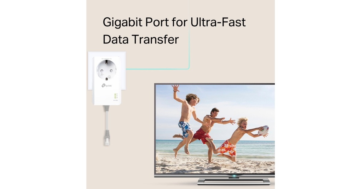 TP-LinkTL-PA7017P KIT AV1000 Gigabit Powerline Starterkit  (Wit)