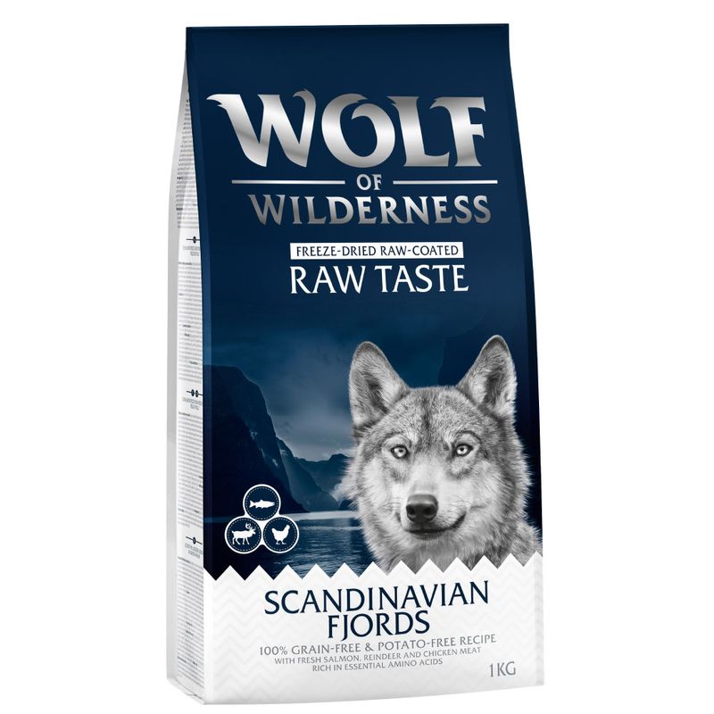 Wolf of Wilderness Scandinavian Fjords renne, poulet, saumon - sans céréales