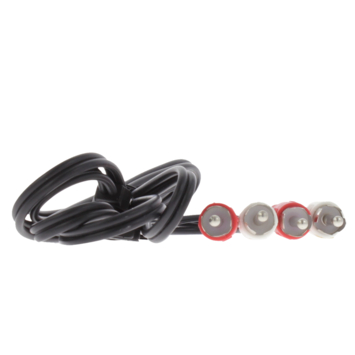Q-Link tulp kabel 2RCA/2RCA male-male 1.5 meter rood/wit