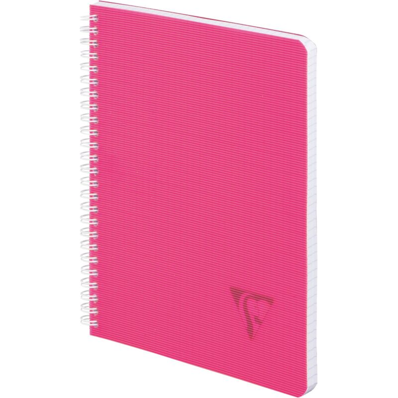 Cahier spirale Clairefontaine Linicolor 17 x 22 cm petits carreaux 100 pages