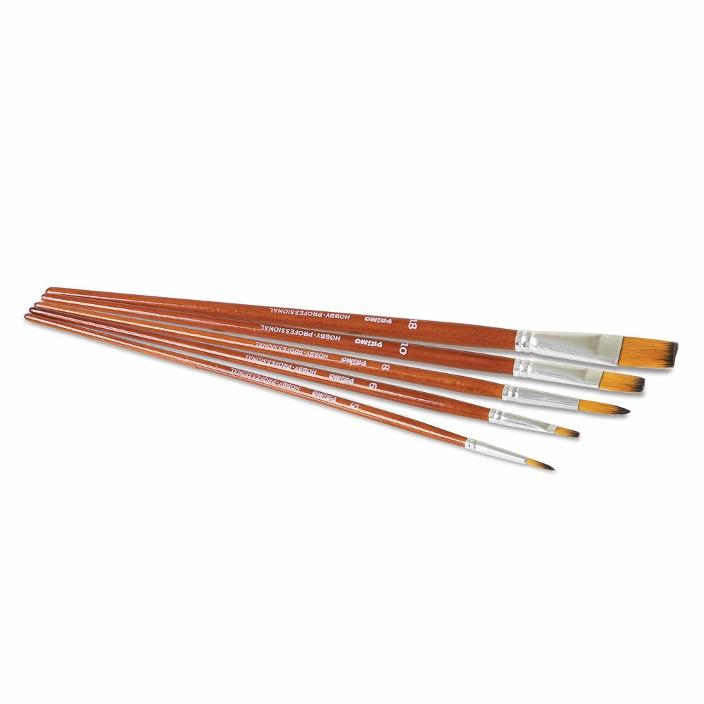 5 pinceaux pour peinture acrylique