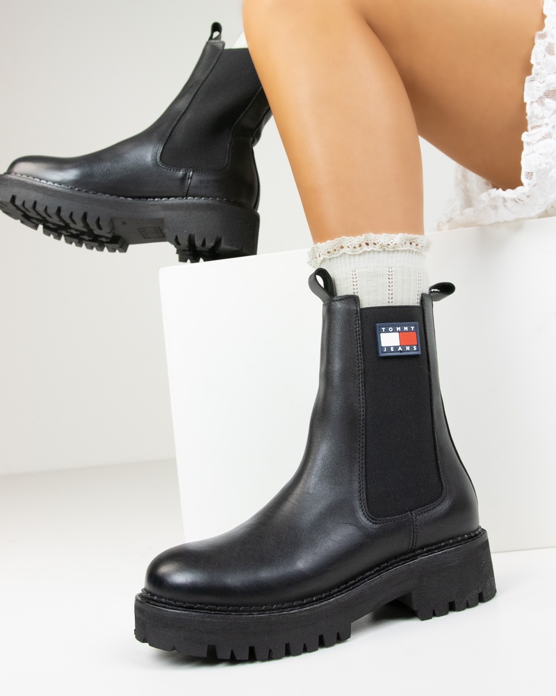 Tommy Jeans Urban Chelsea Chelseaboots  - zwart