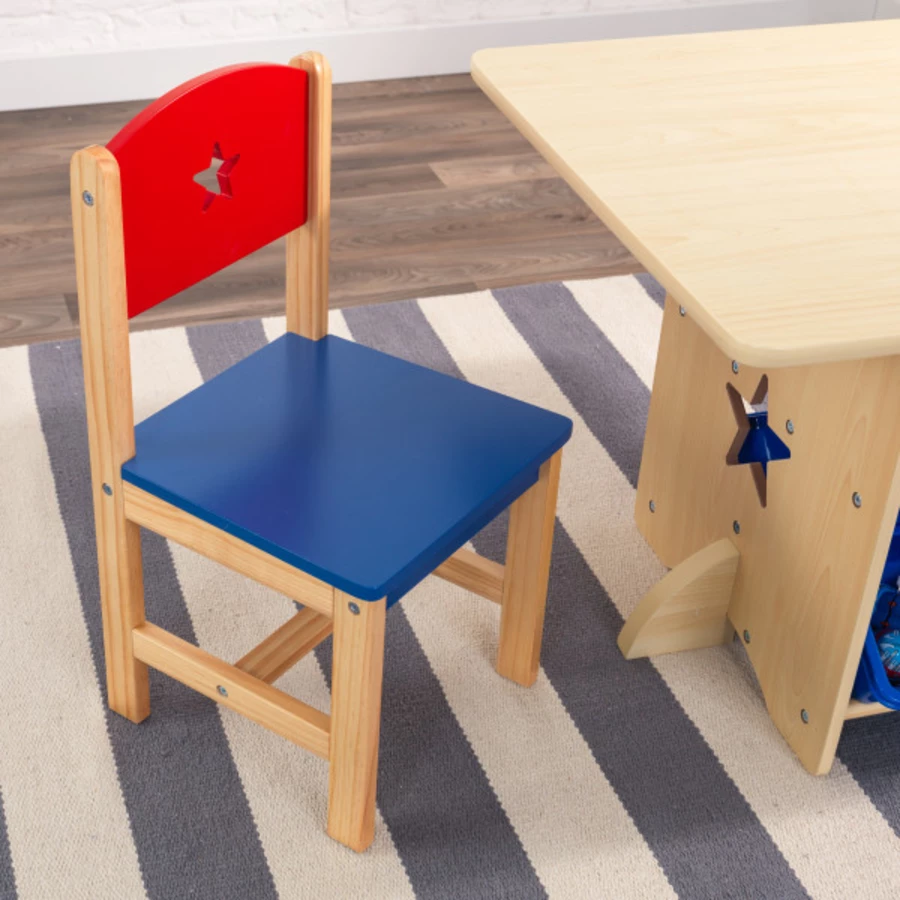 KidKraft® Tisch- und Stuhlset Sternchen natur  bunt