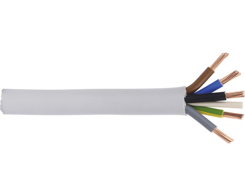 NYM-J 5x25 mm² grijze ommantelde kabel, verkocht per meter
