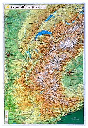 GEORELIEF - GEORELIEF MASSIF ALPES 62X42