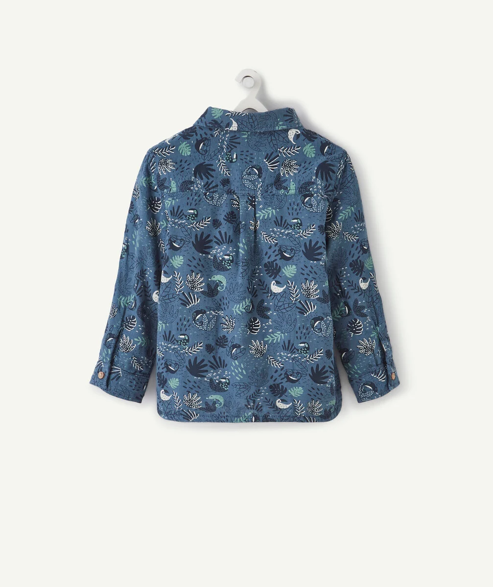 LA CHEMISE BLEUE AVEC ANIMATION CAMÉLÉONS