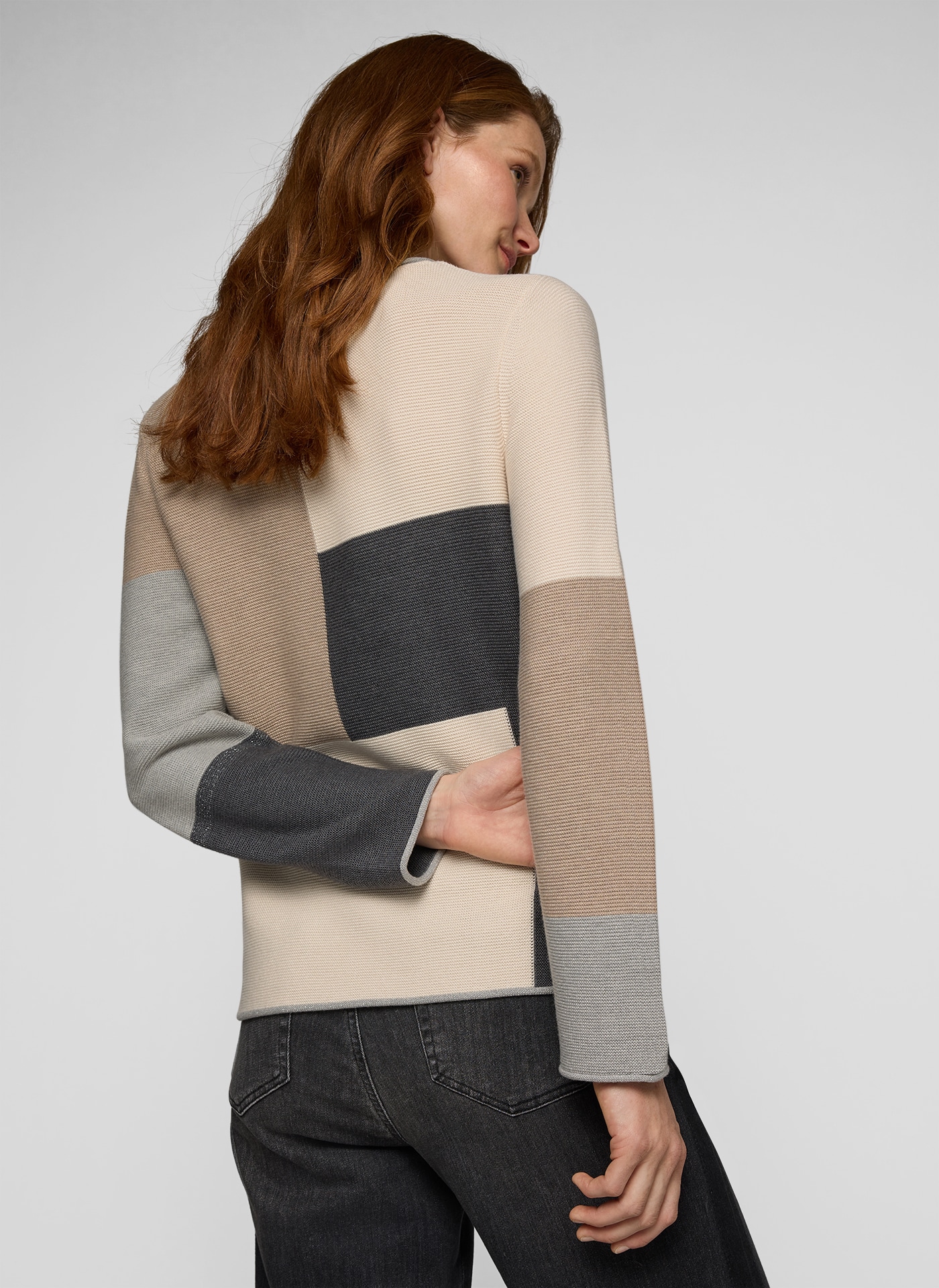 Rabe Strickpullover , im Colorblocking-Look