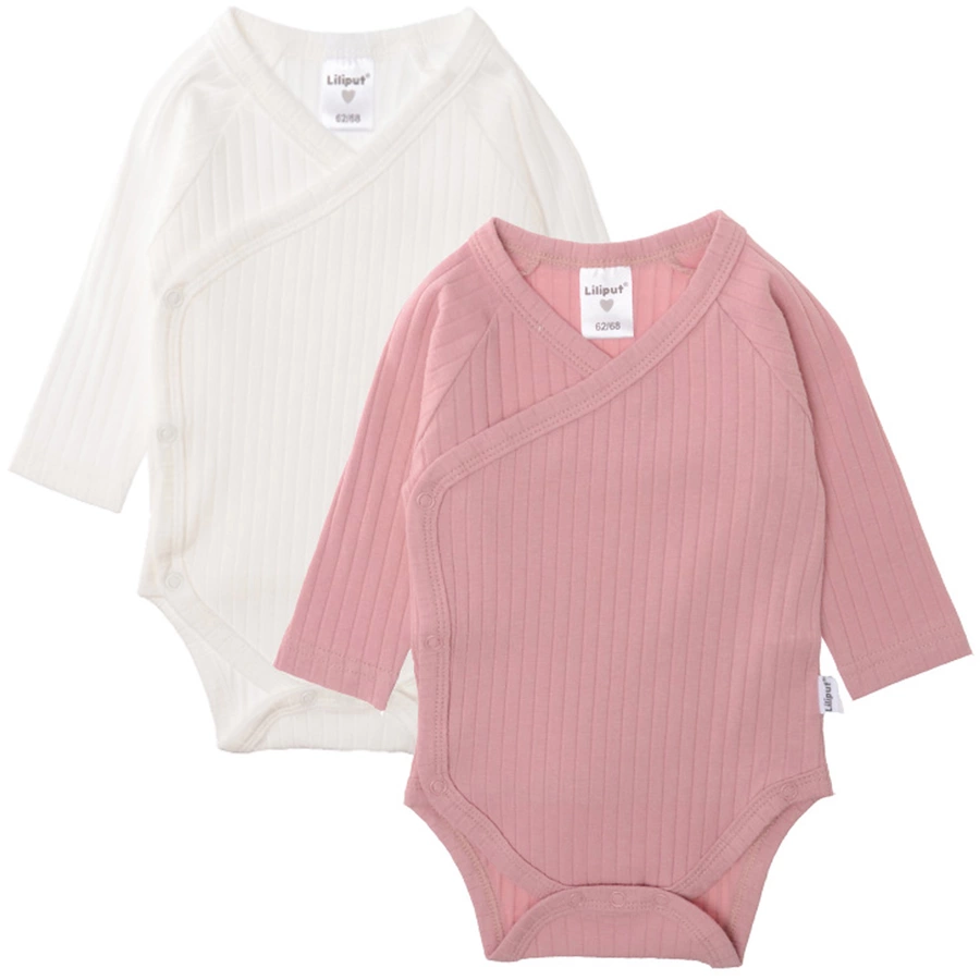 Liliput Wickelbodies weiss-rosé
