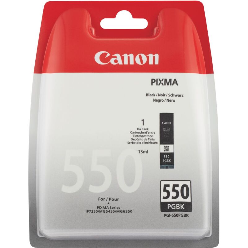 Cartouche Canon PGI-550PG noire pour imprimante jet d'encre