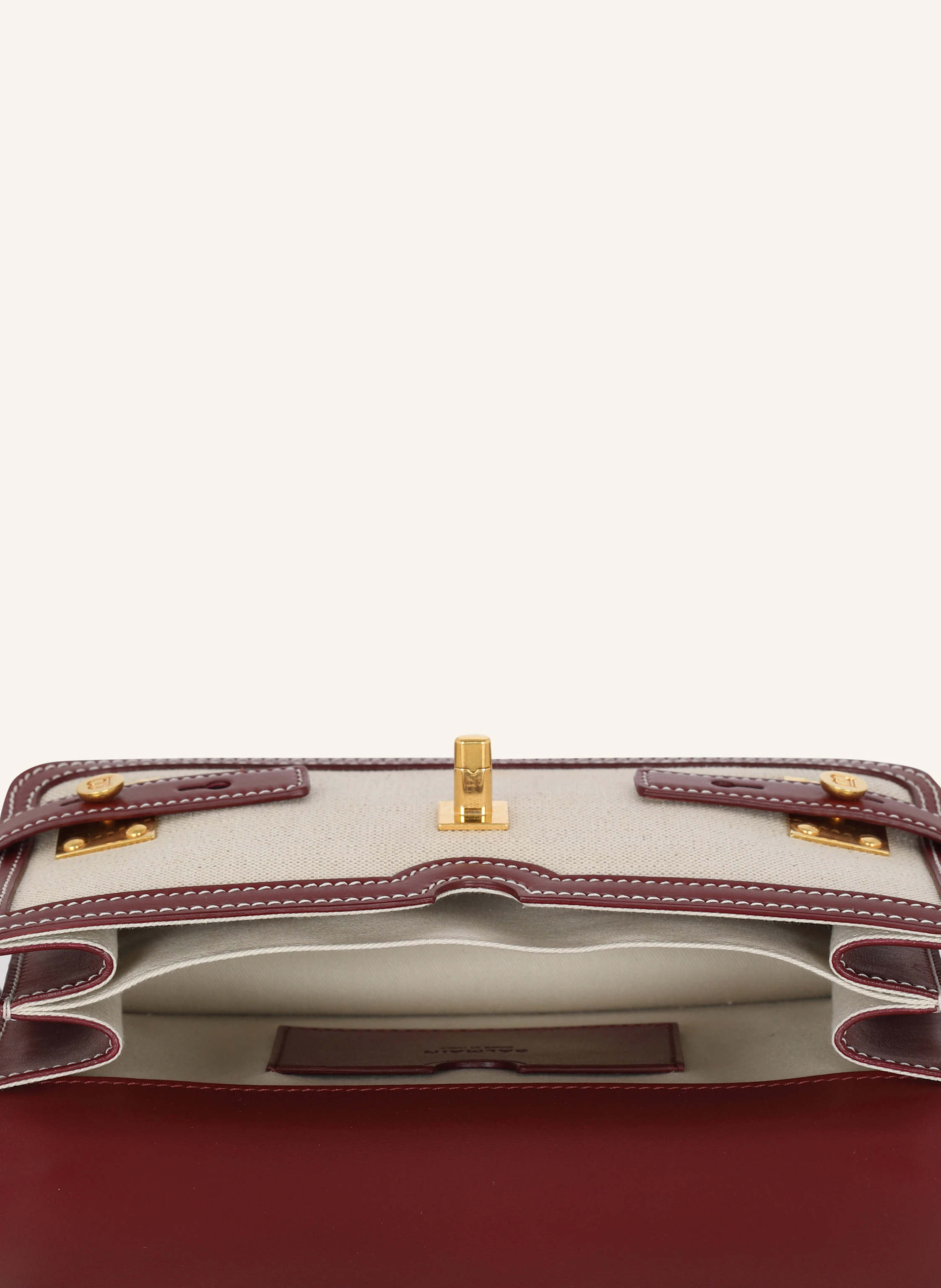 BALMAIN Tasche B-Buzz 24 aus Canvas und Leder